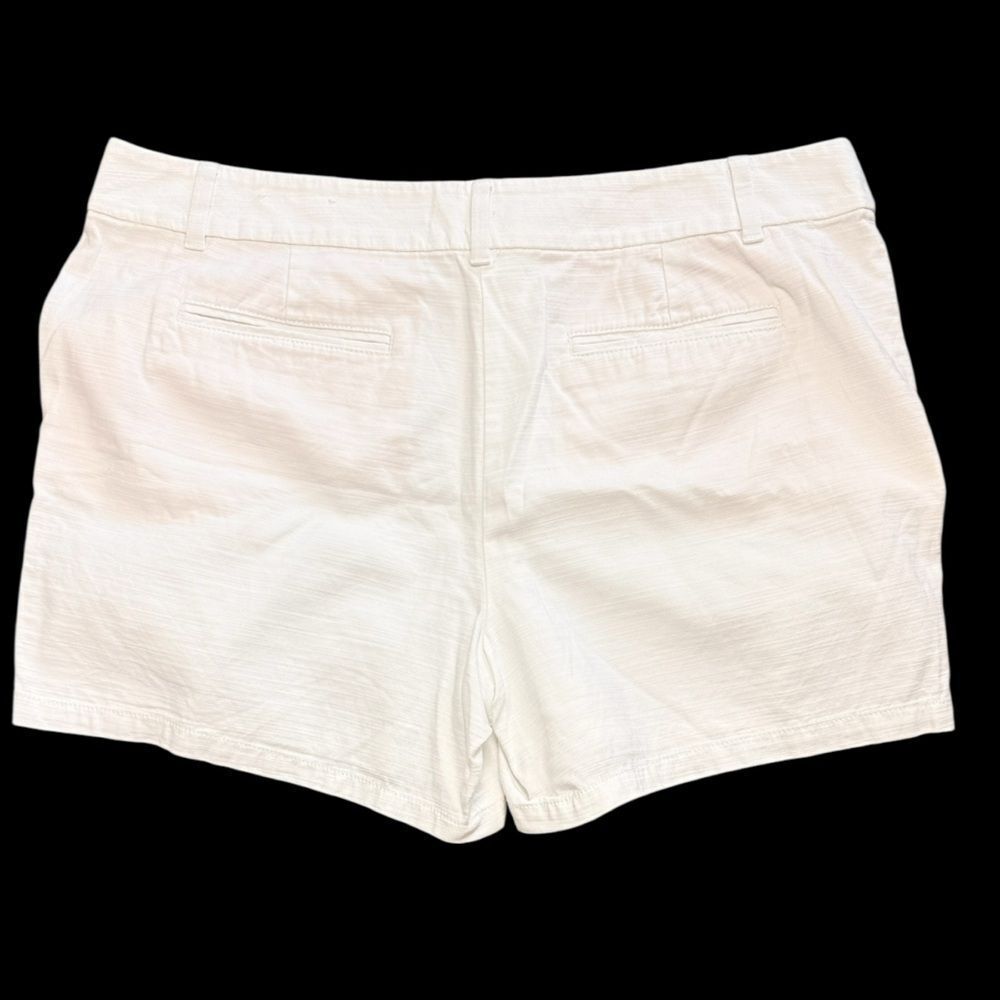 Loft White Cotton Shorts - Picture 2 of 6
